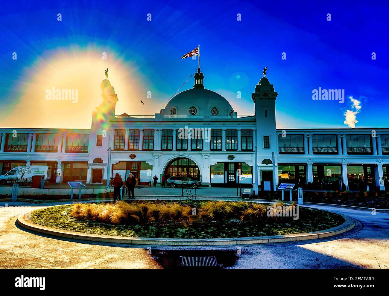 Außenansicht der spanischen Stadt, Whitley Bay, Tyne and Wear, England Stockfoto