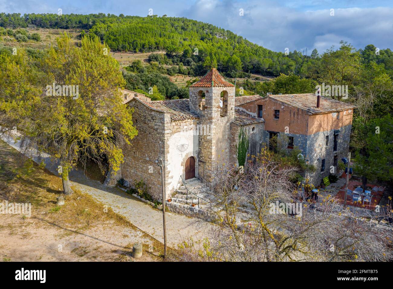 Kirche Sant Jaume de Esblada in Tarragona Katalonien Spanien Stockfoto