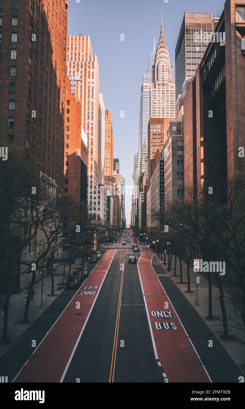 Schöne Straße in New York City niedlichen usa Stockfoto