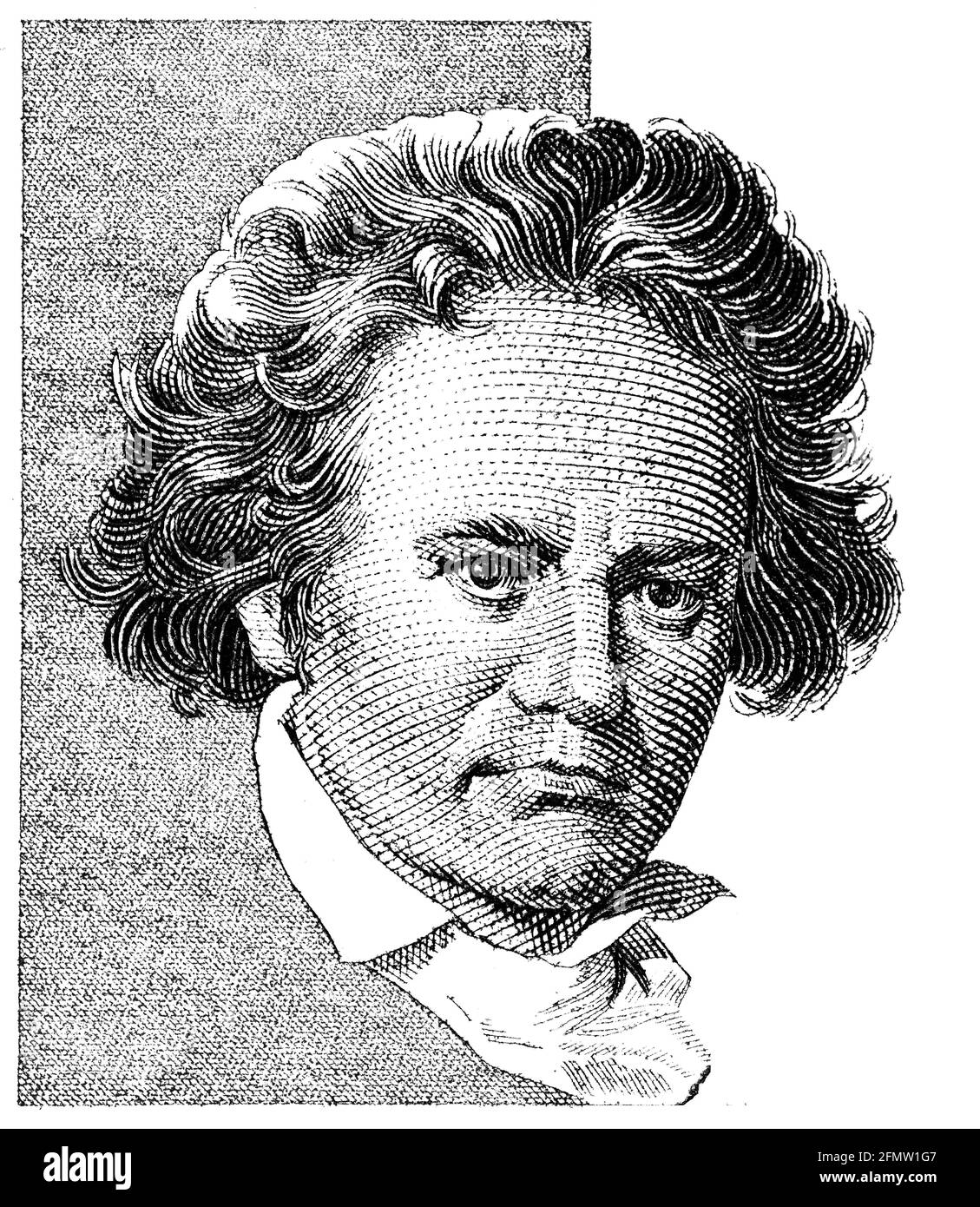 Porträt von Ludwig van Beethoven Stockfoto