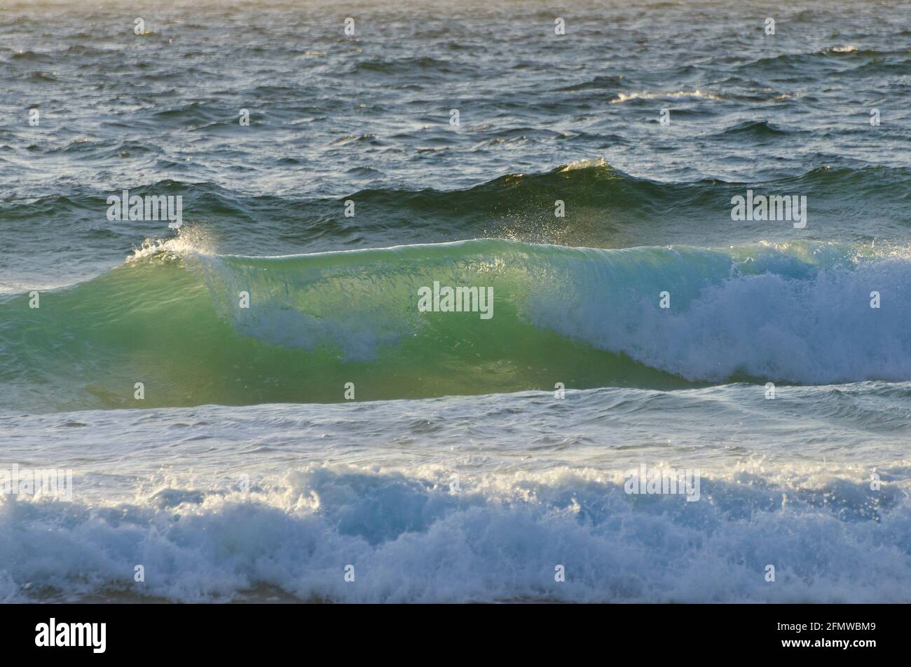 Wellen im Pazifischen Ozean vor Monterey, Kalifornien Stockfoto