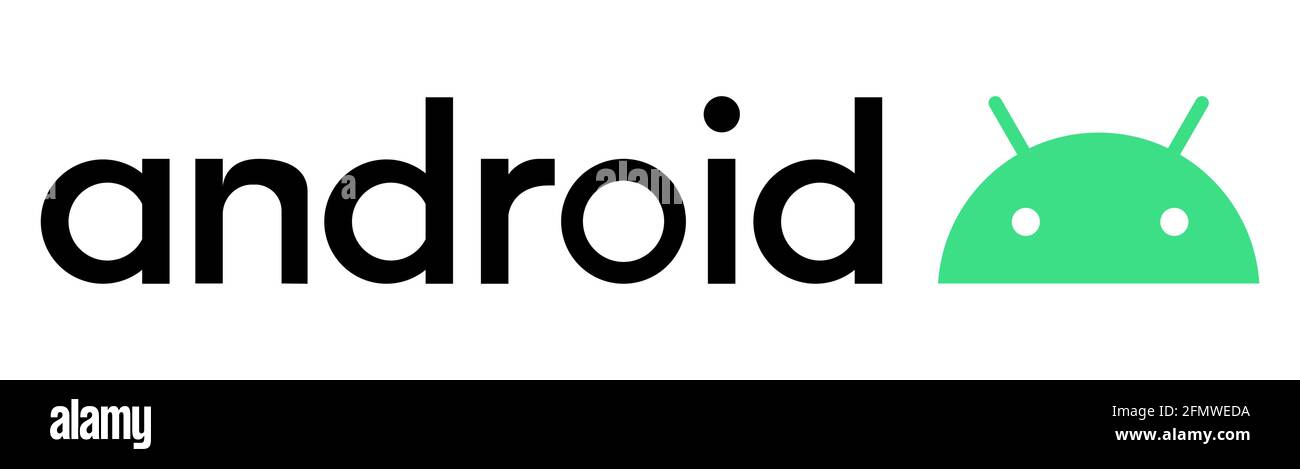 Vinnytsia, Ukraine - 11. Mai 2021: Android-Logo. Android ist ein mobiles Betriebssystem. Vektordarstellung auf weißem Hintergrund isoliert Stock Vektor