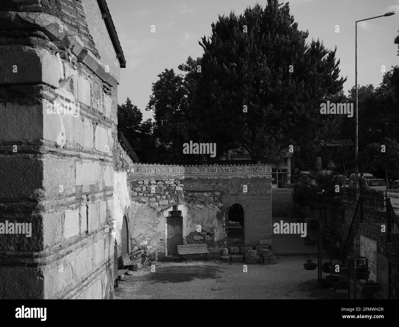 Mehrere alte Moscheen in Nicaea, Iznik in osmanischer Zeit Hagia Sophia Fassade gebaut Stockfoto