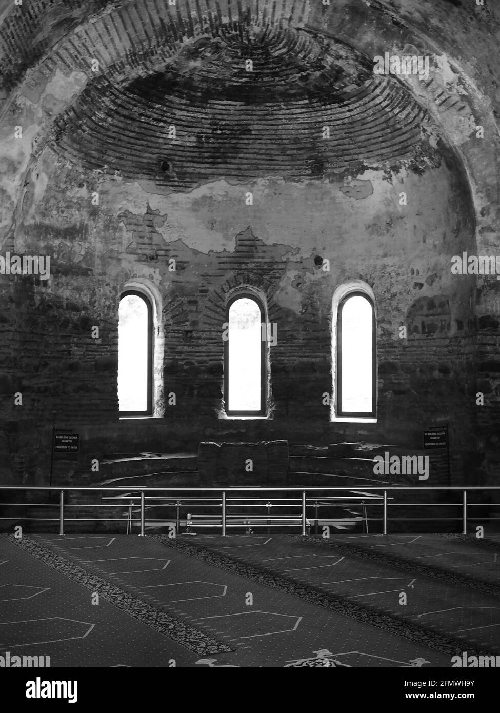 Mehrere alte Moscheen in Nicaea, Iznik erbaut in osmanischer Zeit Hagia Sophia Interior Stockfoto