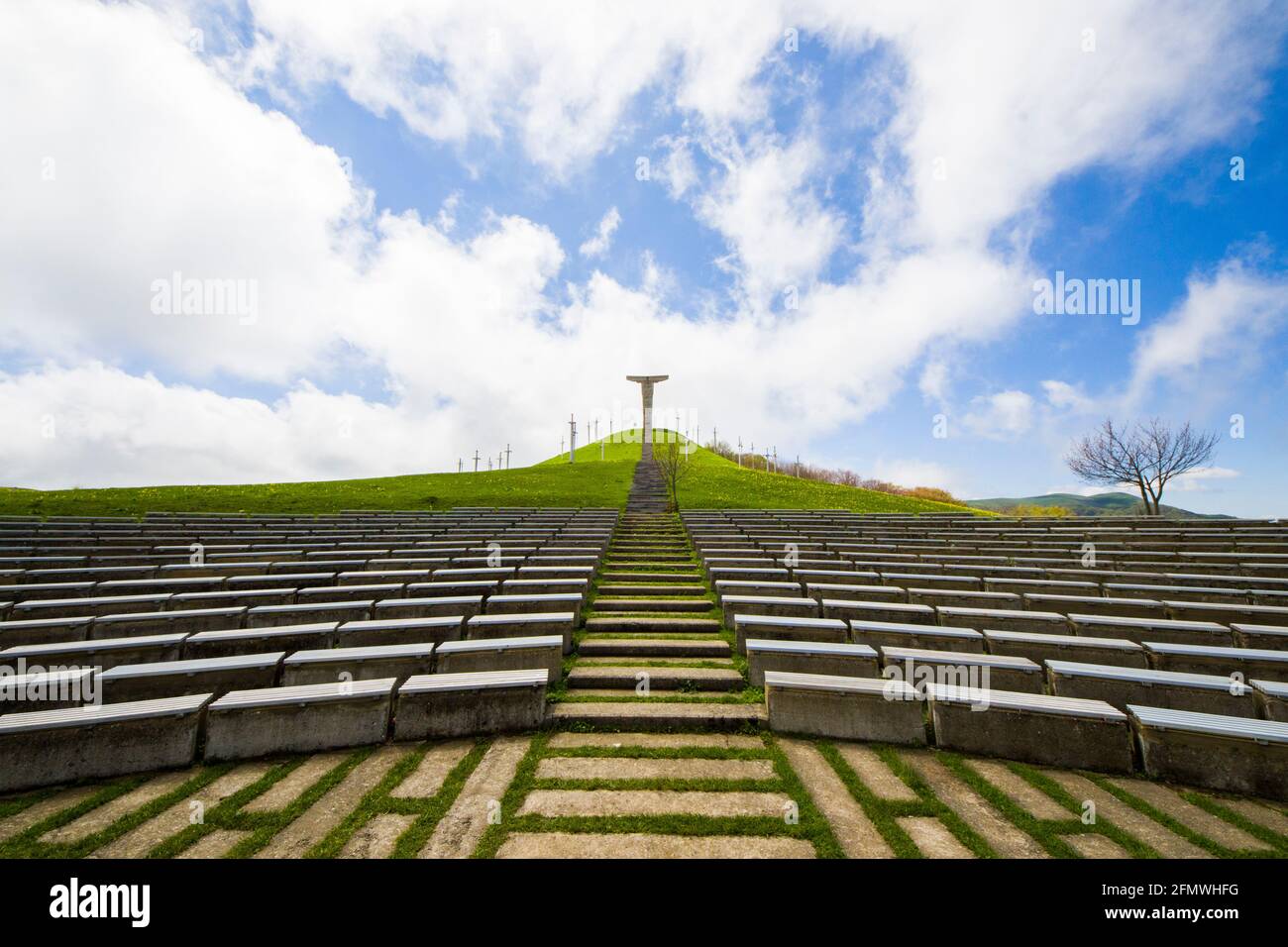 Didgori-Denkmal in Didgori, Georgien. Famousn Wahrzeichen und Ort. Stockfoto