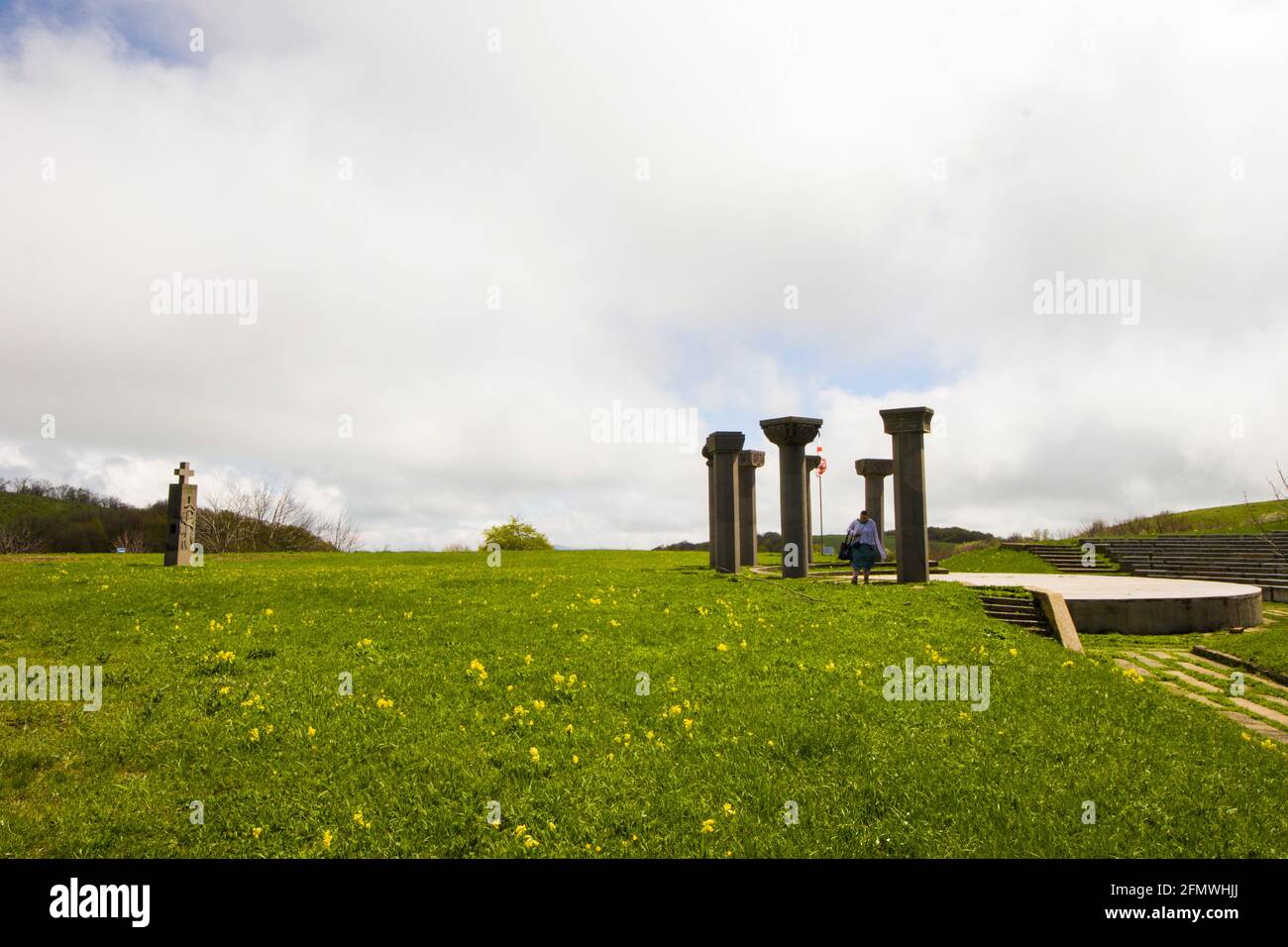 Didgori-Denkmal in Didgori, Georgien. Famousn Wahrzeichen und Ort. Stockfoto