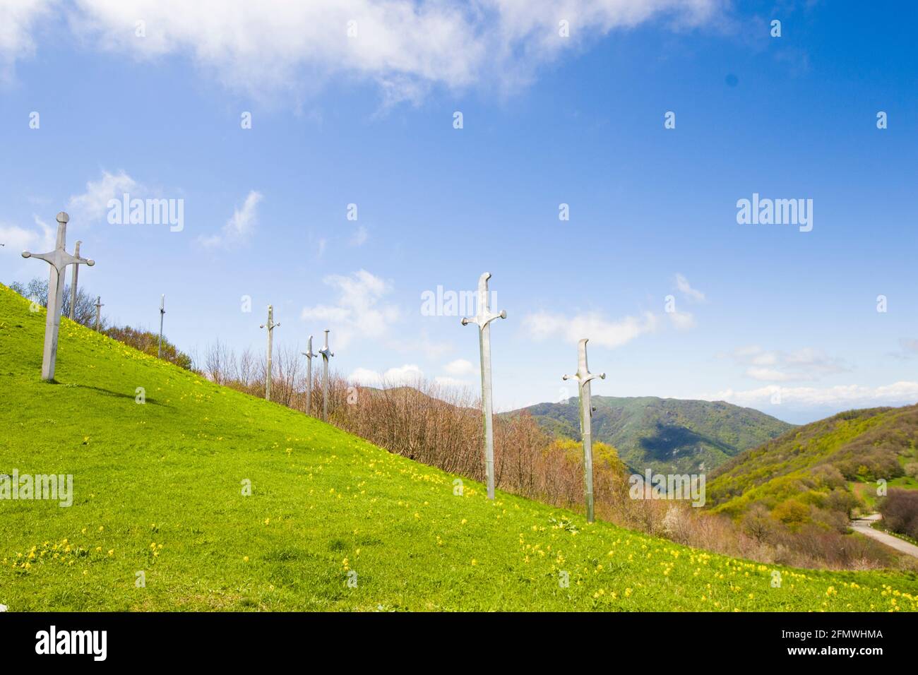 Didgori-Denkmal in Didgori, Georgien. Famousn Wahrzeichen und Ort. Stockfoto