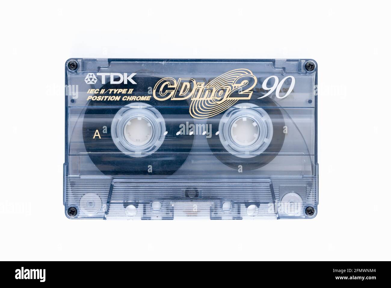 Kassette Klebeband ein Magnetband Aufnahmeformat für Audio-Aufnahme und Wiedergabe von TDK in den 1980er Jahren gemacht Stockfoto