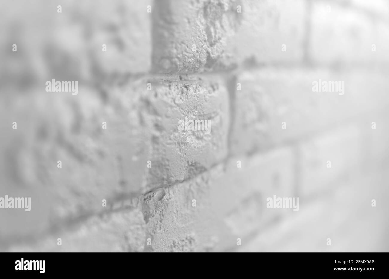 Abstrakter urbaner Hintergrund. Moderne weiße Backsteinwände Stockfoto