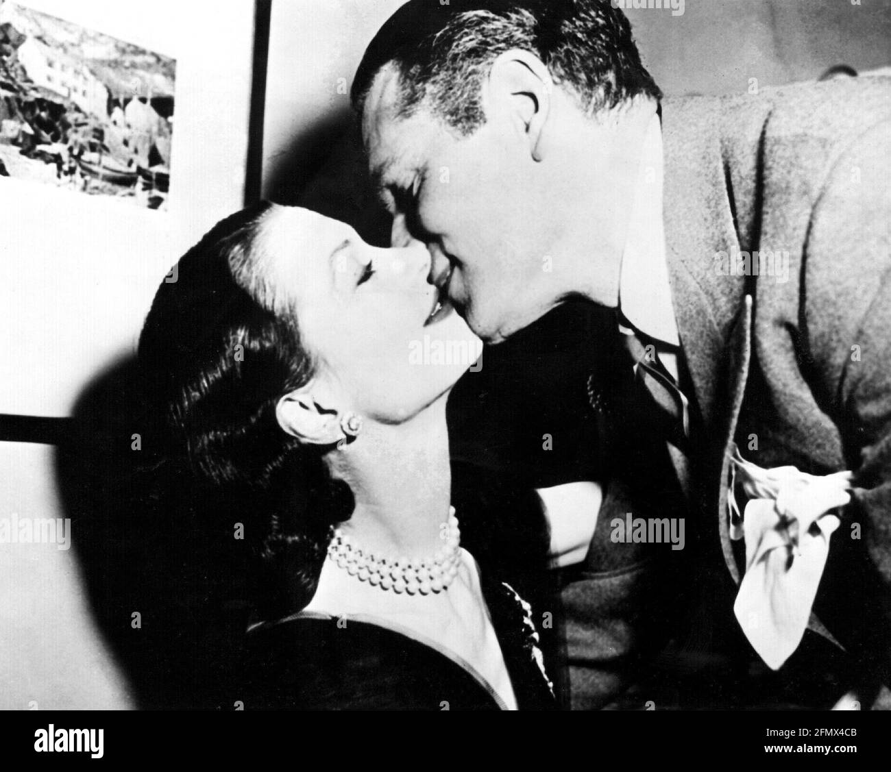 Leigh, Vivien, 5.11.1913 - 7.7.1967, britische Schauspielerin, mit Ehemann Sir Laurence Olivier, (1907-1989), ZUSÄTZLICHE-RIGHTS-CLEARANCE-INFO-NOT-AVAILABLE Stockfoto