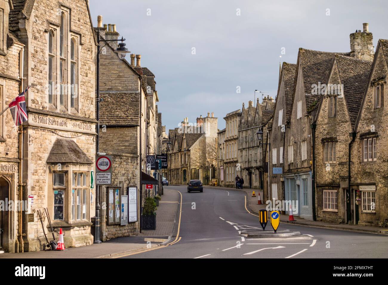 Long Street in Tetbury, Gloucestershire Stockfoto