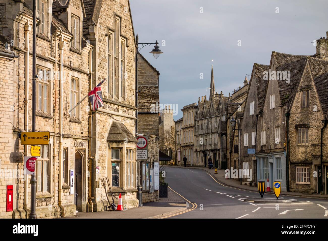 Long Street in Tetbury, Gloucestershire Stockfoto