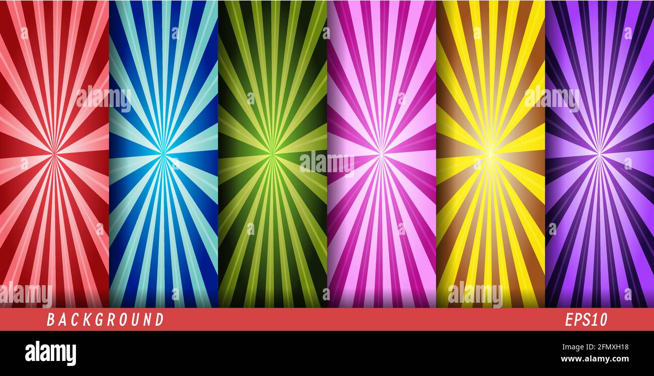 Set von abstrakten Vektormustern für eine Vielzahl von Anwendungen, Hintergründen, Banner, Poster, Texturen, Drucke und Design. Vektorgrafiken Stock Vektor
