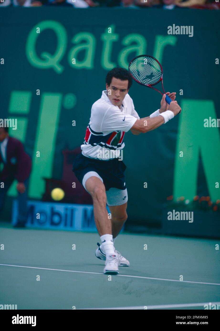 Marokkanischer Tennisspieler Younes El Aynaoui, Katar 2002 Stockfoto