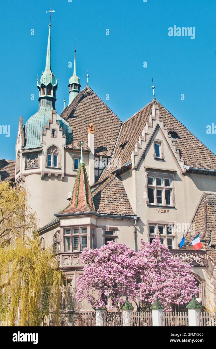 Lycée des Pontonniers Straßburg Stockfoto