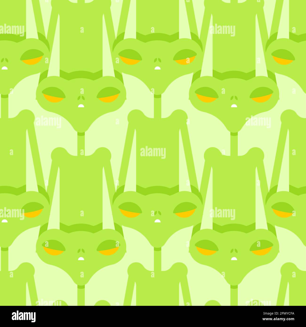 Nahtloses Aliens-Muster. UFO-Hintergrund. vektor-Illustration Stock Vektor