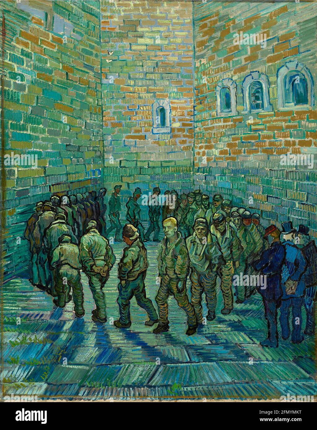 Vincent van Gogh Kunstwerk mit dem Titel Gefangene. Stockfoto