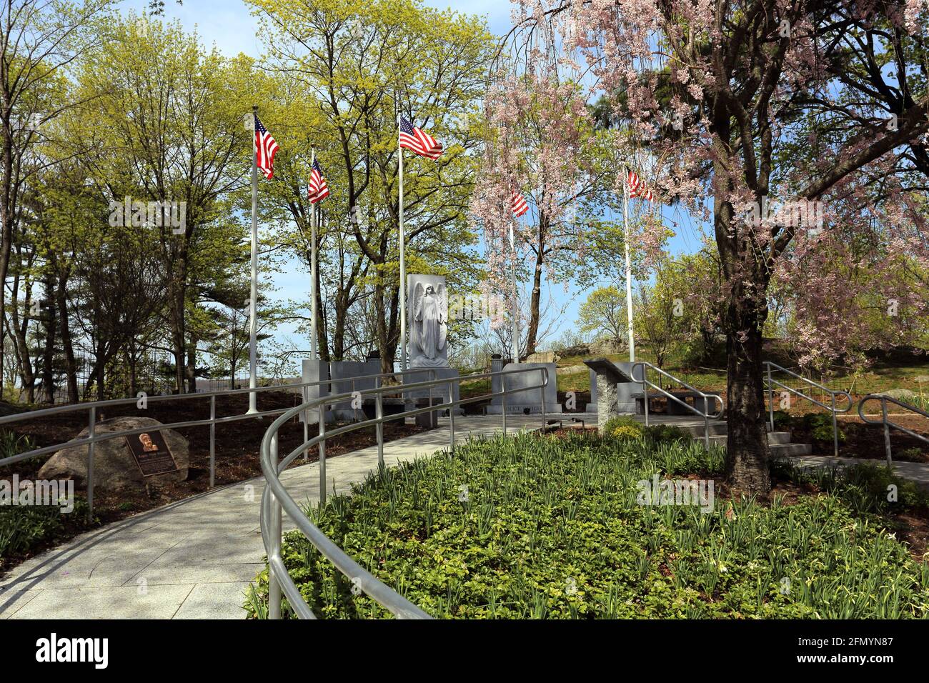 Polizei und Feuerwehr Memorial Untermyer Park Yonkers New York Stockfoto
