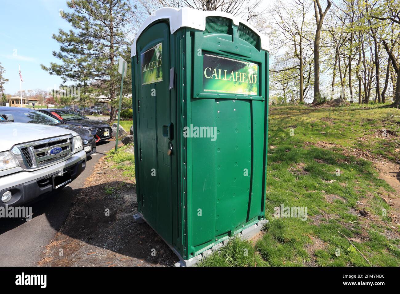 Tragbare Toilette Yonkers New York Stockfoto