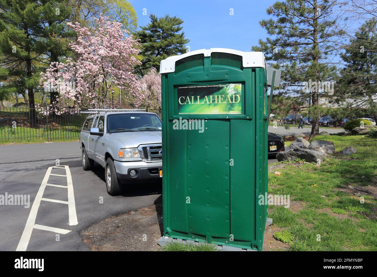 Tragbare Toilette Yonkers New York Stockfoto