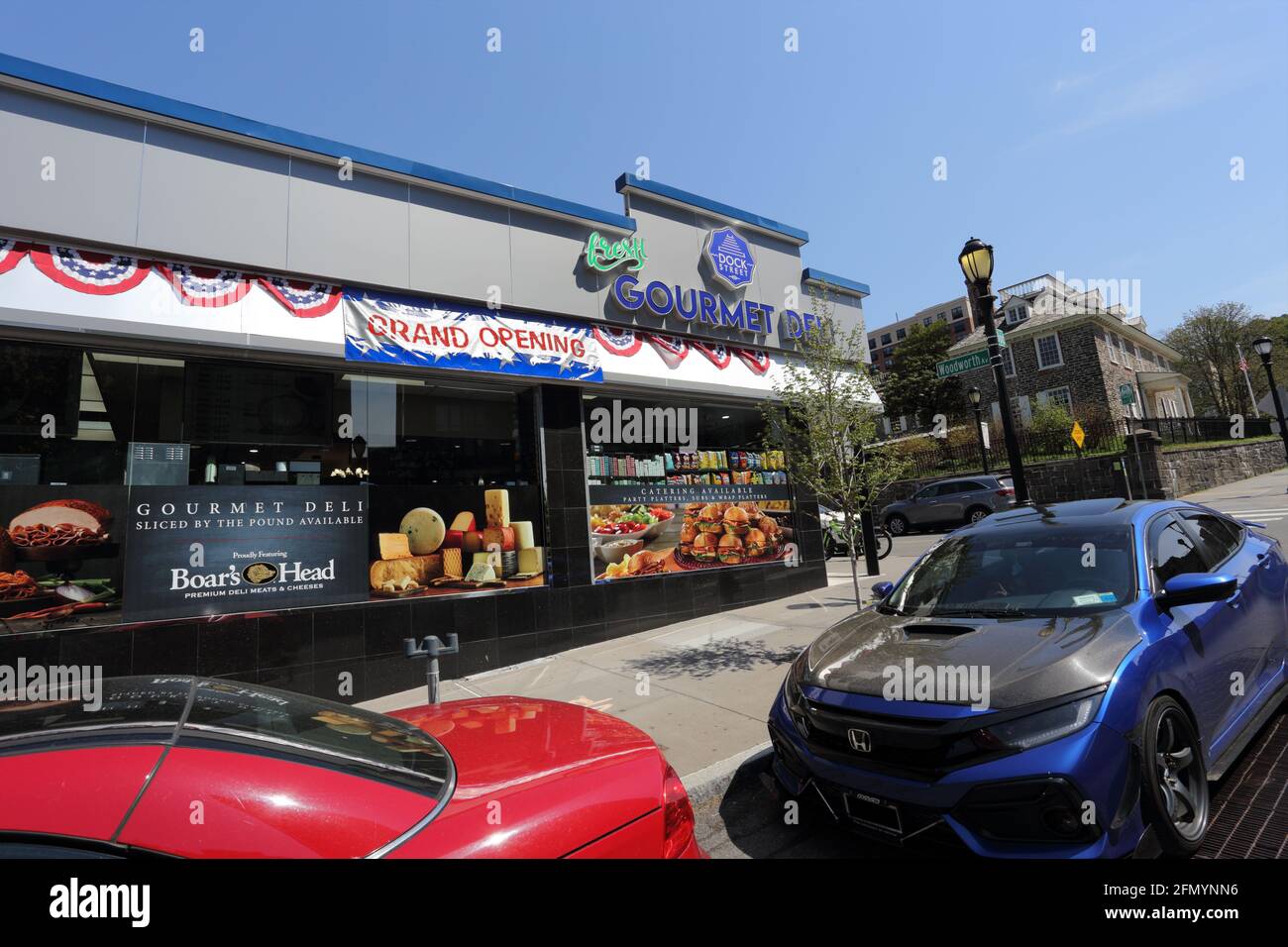 Große Eröffnung des Stores Yonkers New York Stockfoto
