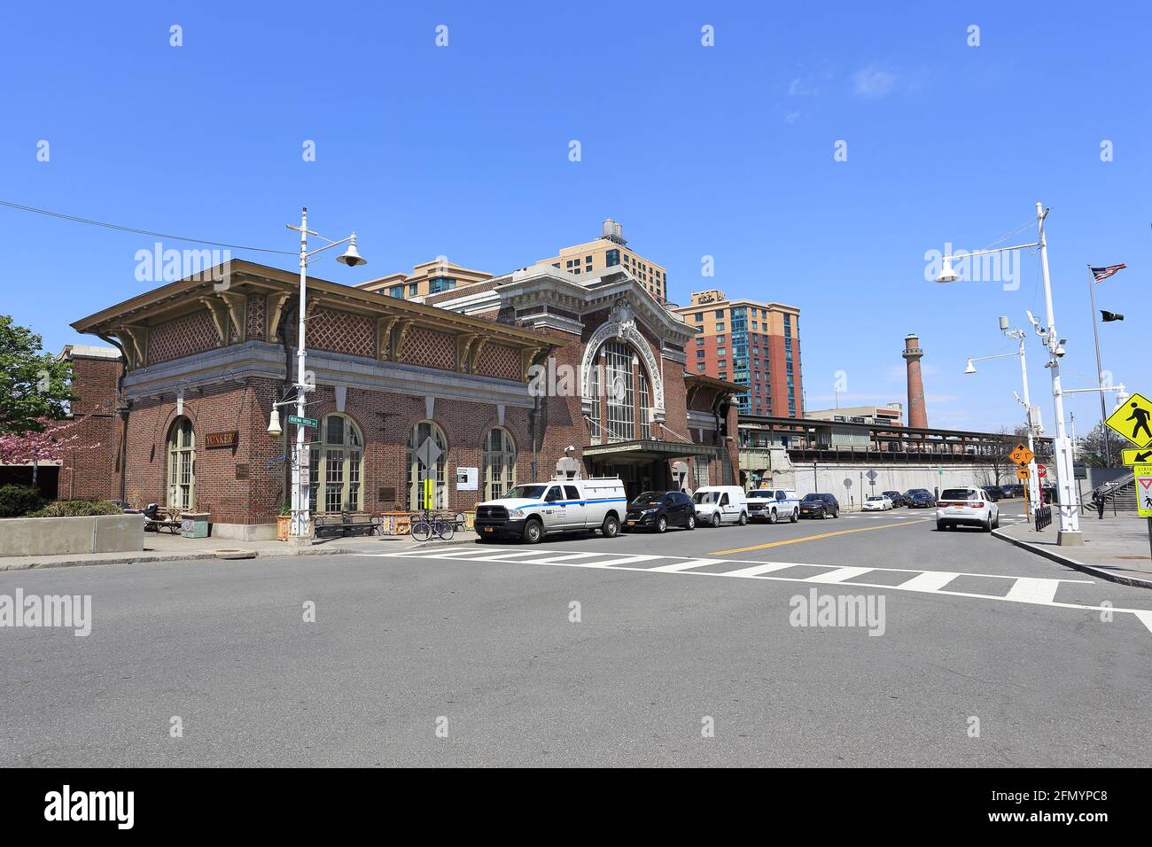 Amtrak / Metro North Bahnhof Yonkers New York Stockfoto