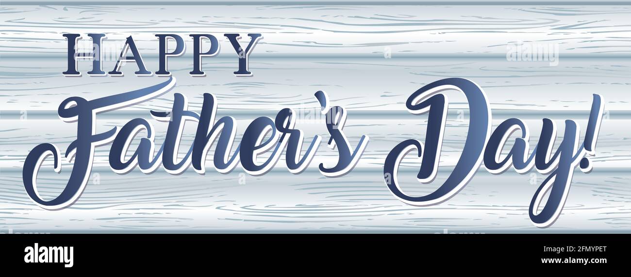 Alles gute zum Vatertag, Barnwood Banner Stockfoto