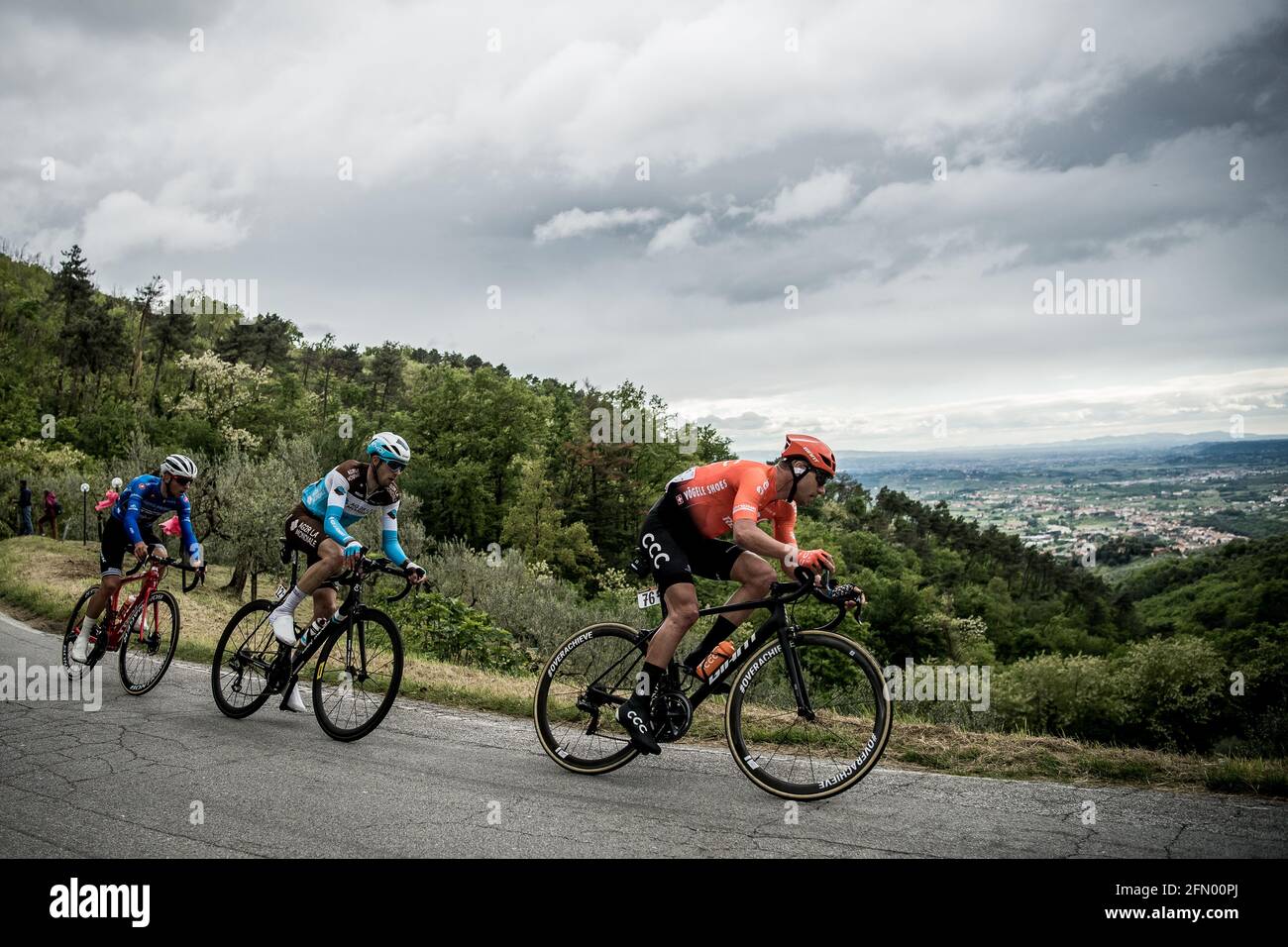 2019 Giro d'Italia Etappe 2 Bologna – Fucecchio. Łukasz Owsian. Stockfoto