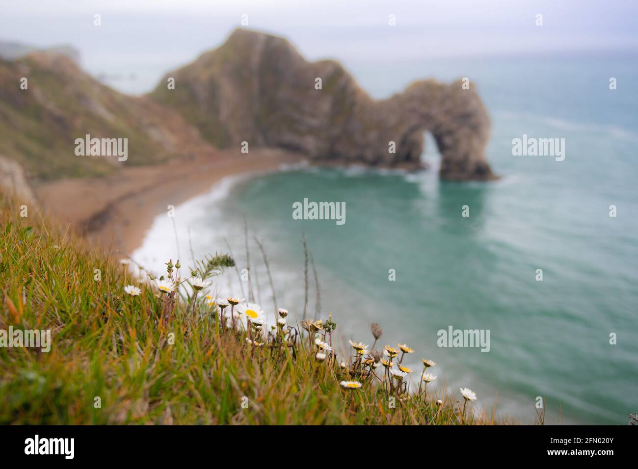 Durdle Door von der East Side, Dorset, England Stockfoto