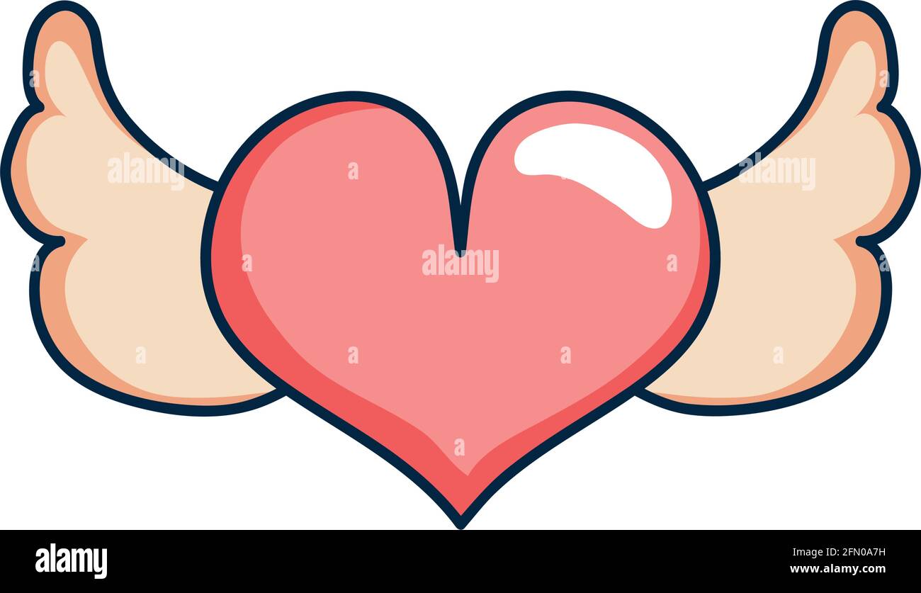 Herz Mit Flugeln Stockfotos Und Bilder Kaufen Alamy