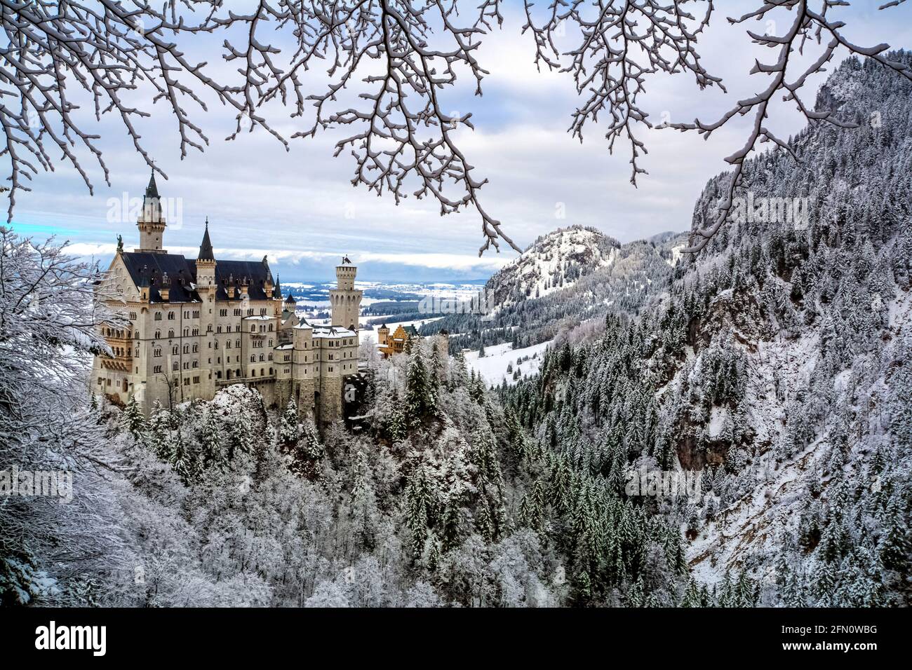 Schloss Neuschwanstein Stockfoto