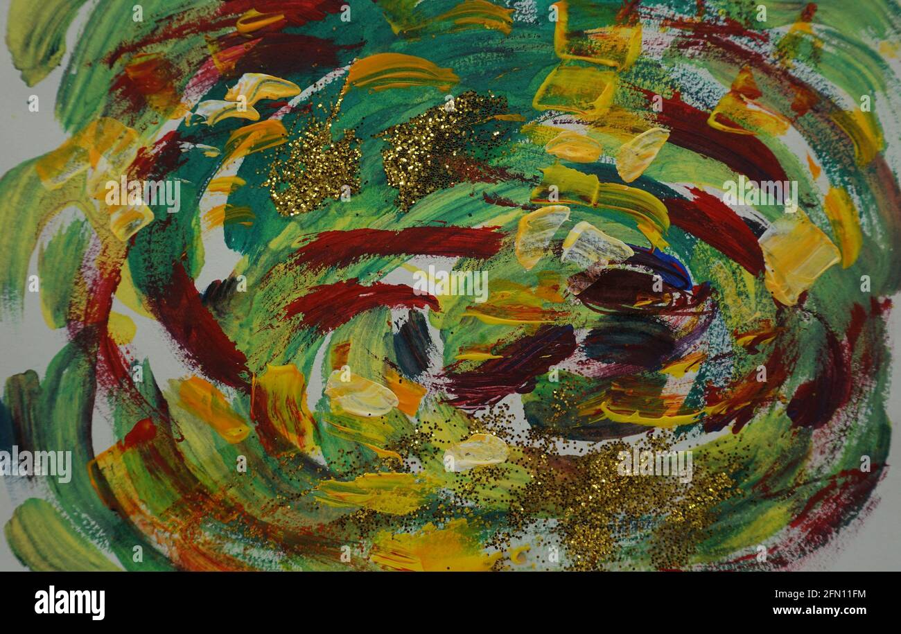Kunst, Malerei, Abstrakt, Ölfarbe, Hintergrund Stockfoto