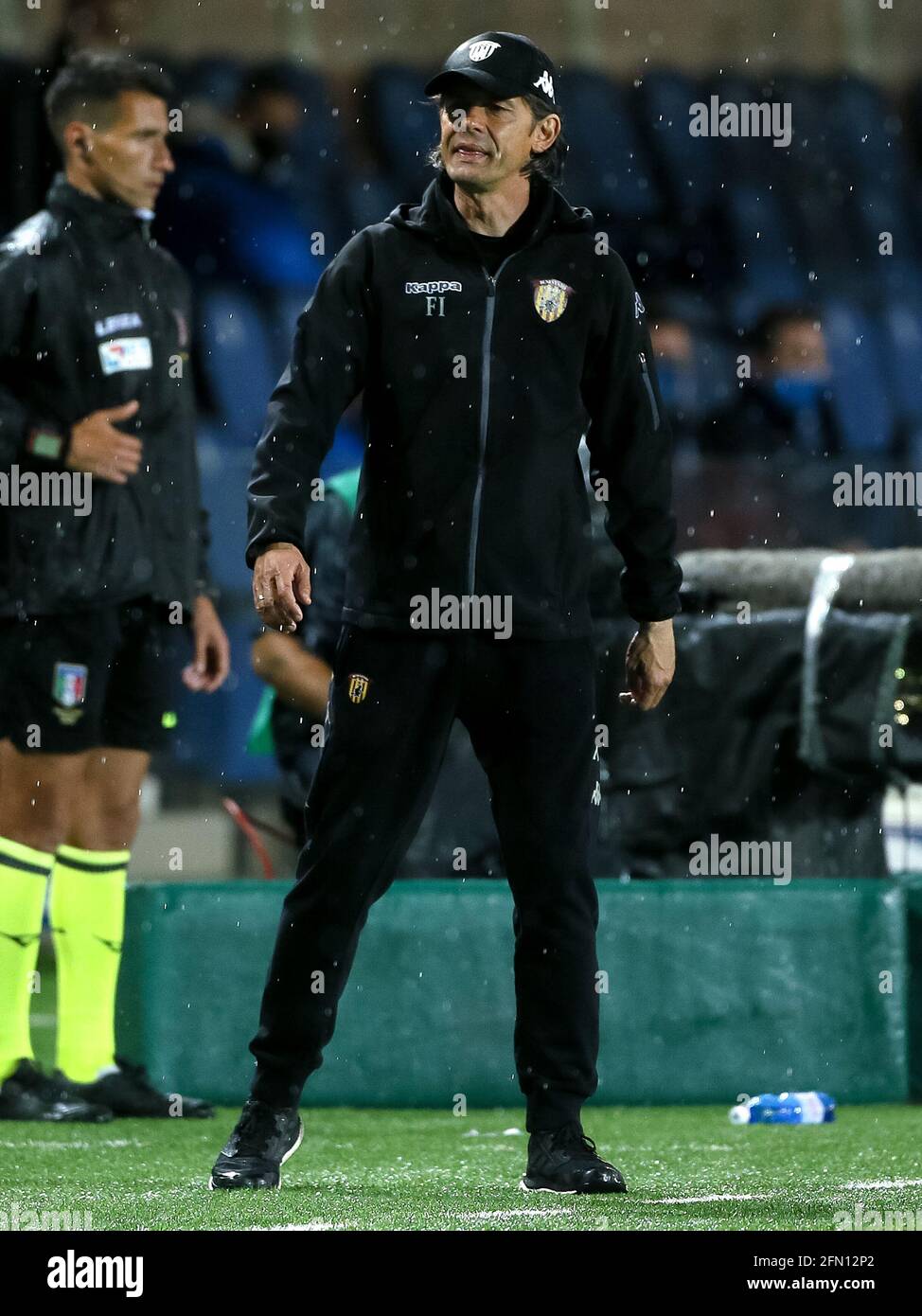 BERGAMO, ITALIEN - 12. MAI: Trainer Filippo Inzaghi von Benevento während der Serie EIN Spiel zwischen Atalanta Bergamo und Benevento im Gewiss Stadium am 1. Mai Stockfoto