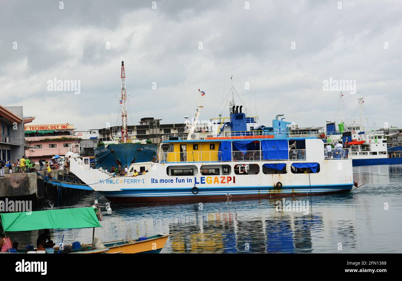 Legazpi Seaport, Bicol, Philippinen. Stockfoto