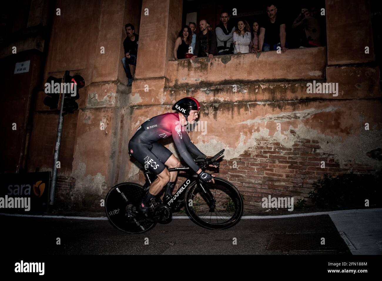 11/05/2019 Giro d'Italia Etappe 1. Individuelle Zeitprüfung. Bologna. Salvatore Puccio. Stockfoto