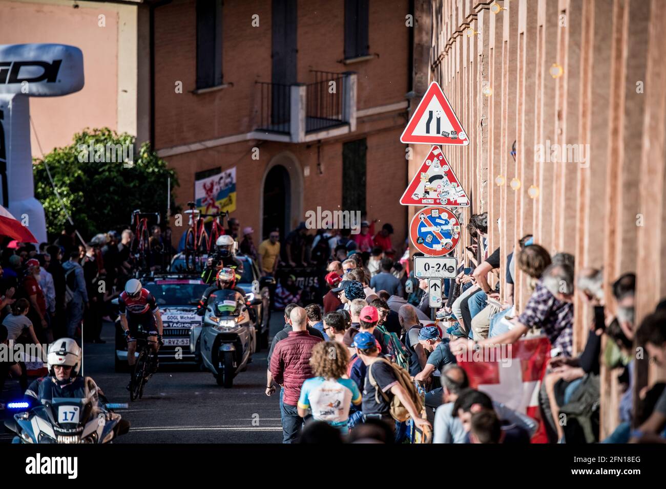 11/05/2019 Giro d'Italia Etappe 1. Individuelle Zeitprüfung. Bologna. Stockfoto