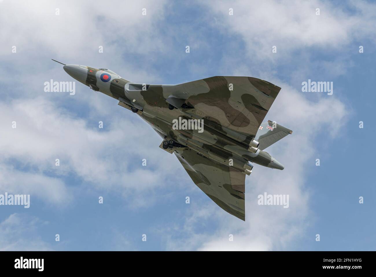 Ein HS.Vulcan B2 Bomber der RAF Stockfoto