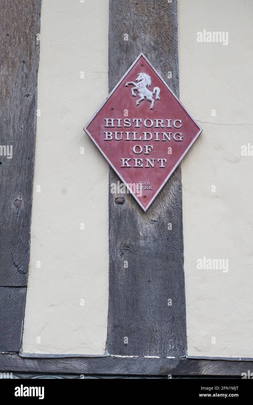 8 Palace Street Fachwerkhaus canterbury Stockfoto