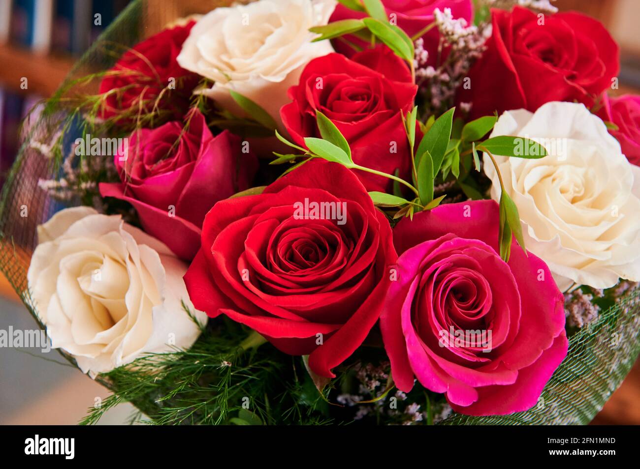 Strauß Rosen Stockfoto