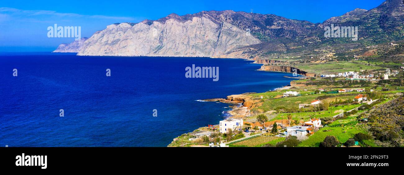 Atemberaubende Natur der Insel Kreta. Meereslandschaft. Griechenland Stockfoto