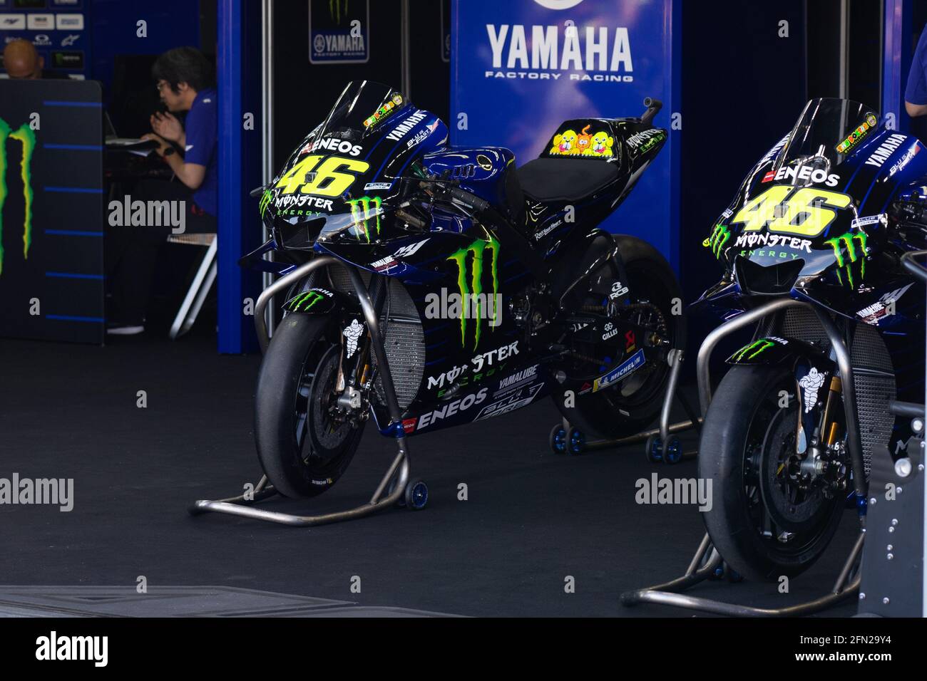 Yamaha Moto GP Valentino Rossi Bike Stockfoto