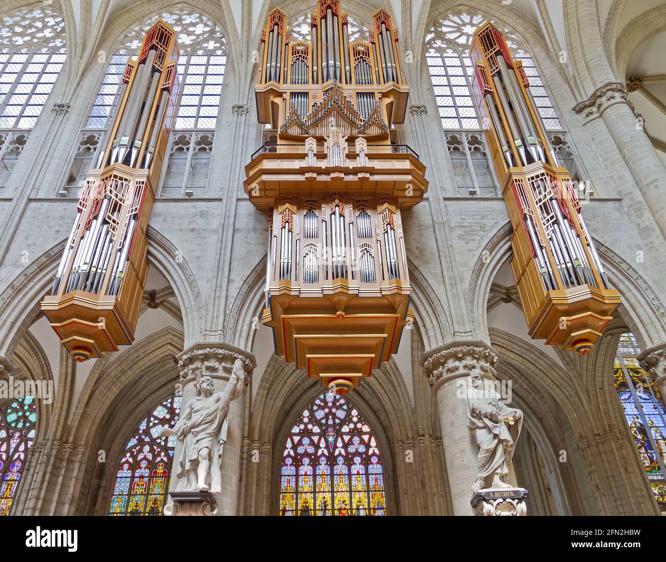 Kirchenorgel Stockfoto