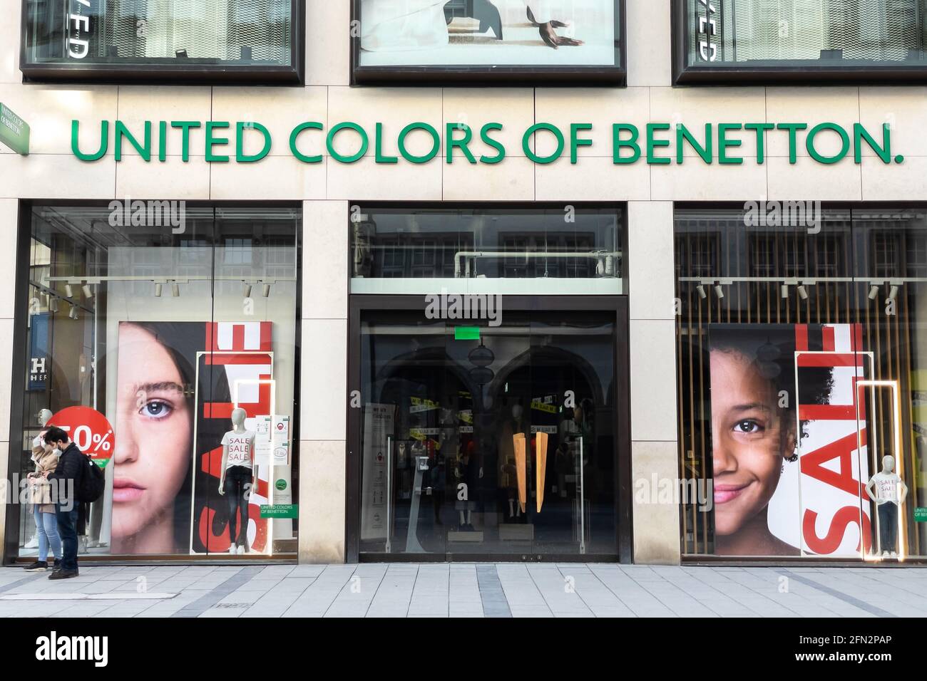 United Colors of Benetton Sore in München Stockfoto