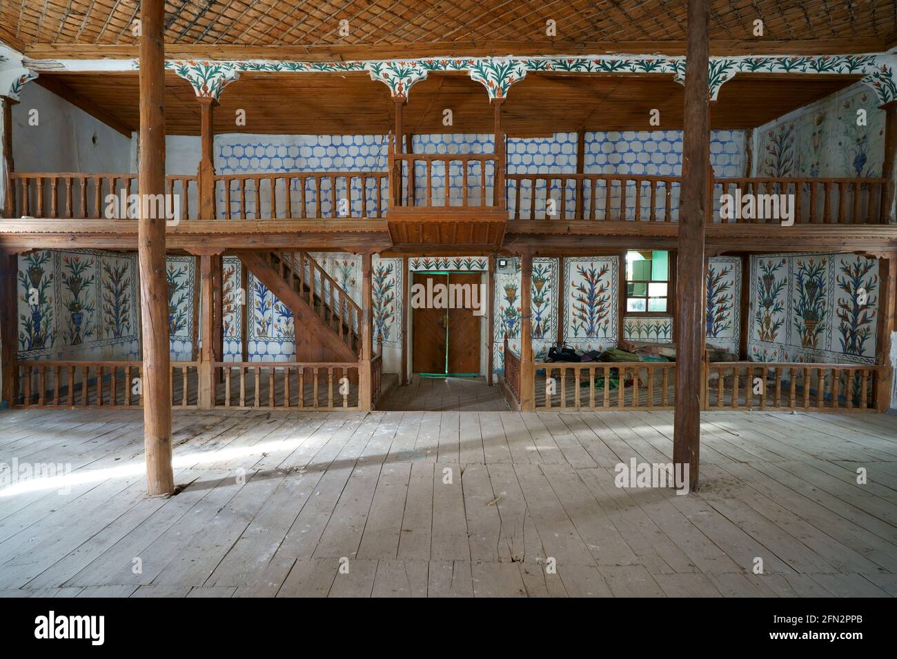 Historische Dorfmoscheen in anatolien zeigen sieht aus wie Volkskunst Galerie Stockfoto