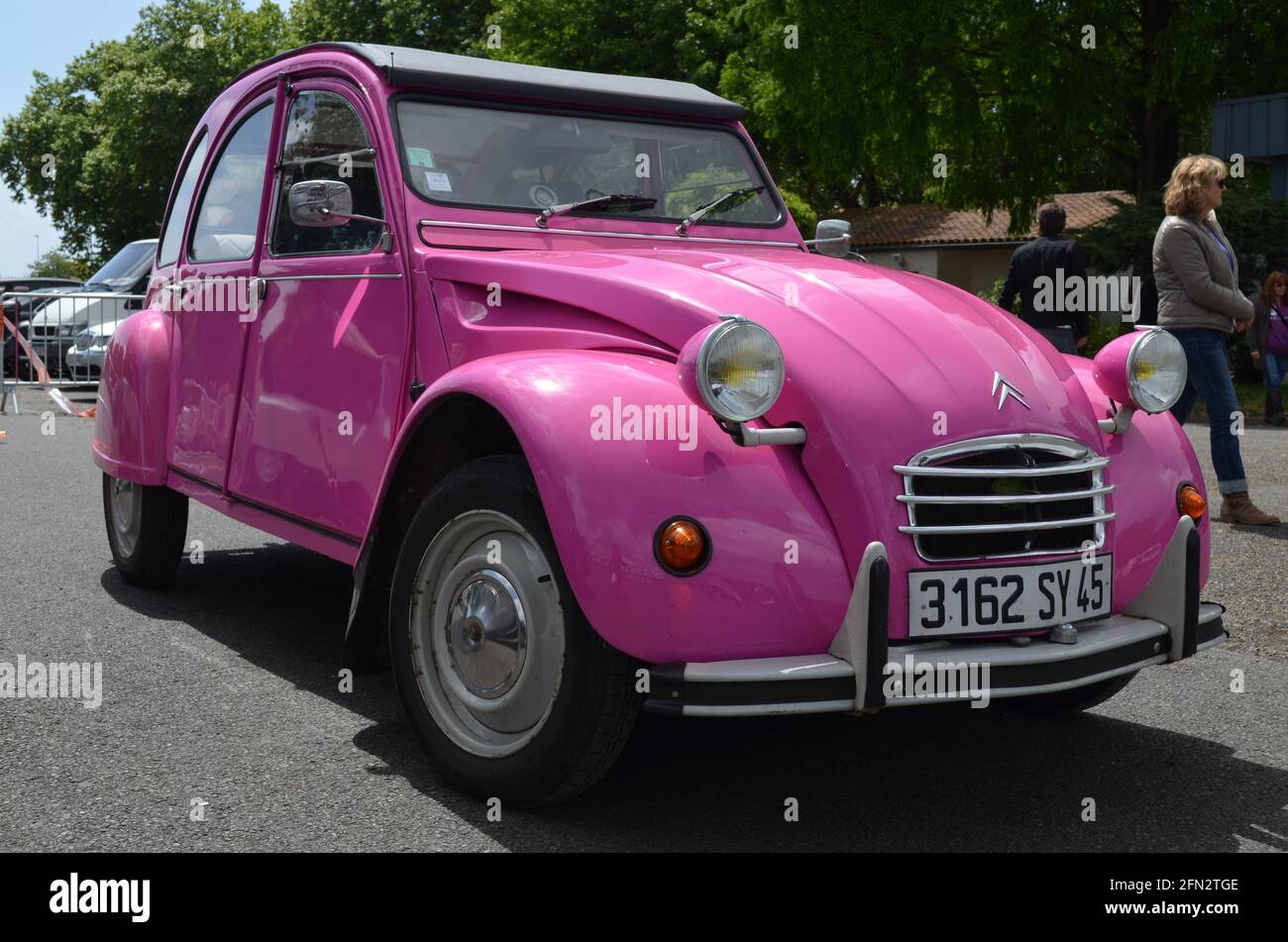 22 ème rencontre nationale des 2CV Clubs de France du 13 au 17 Mai 2015 à La Rochelle. Stockfoto