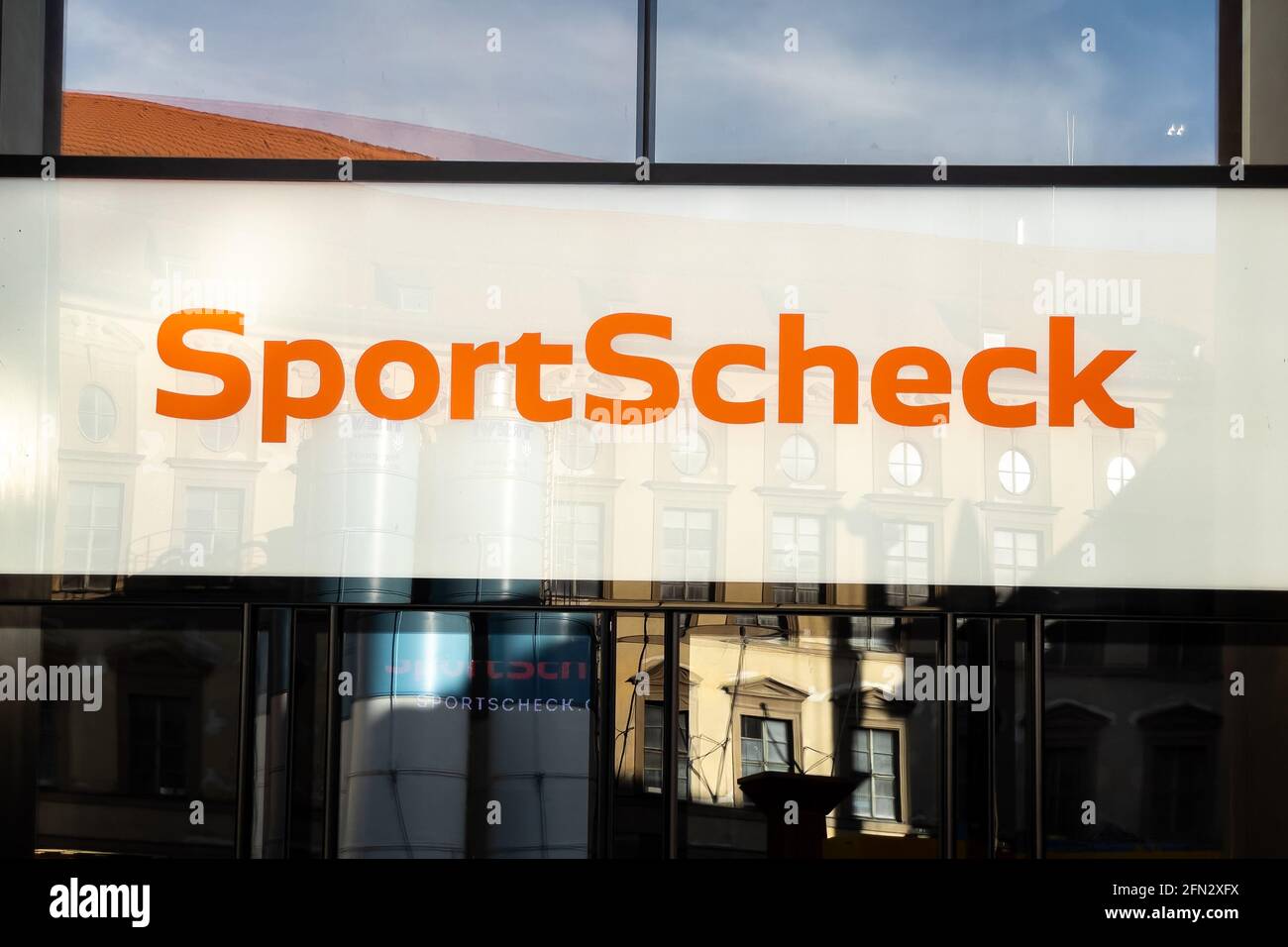 SportScheck in München Stockfoto