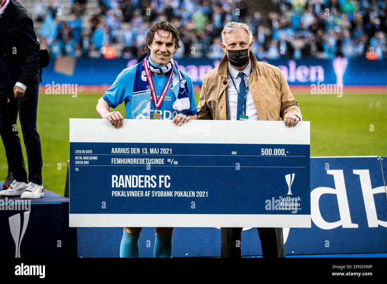 Aarhus, Dänemark. Mai 2021. Erik Marxen (11) vom FC Randers gesehen nach dem dänischen Sydbank Cup-Finale zwischen dem FC Randers und Soenderjyske im Ceres Park in Aarhus. (Foto: Gonzales Photo/Alamy Live News Stockfoto