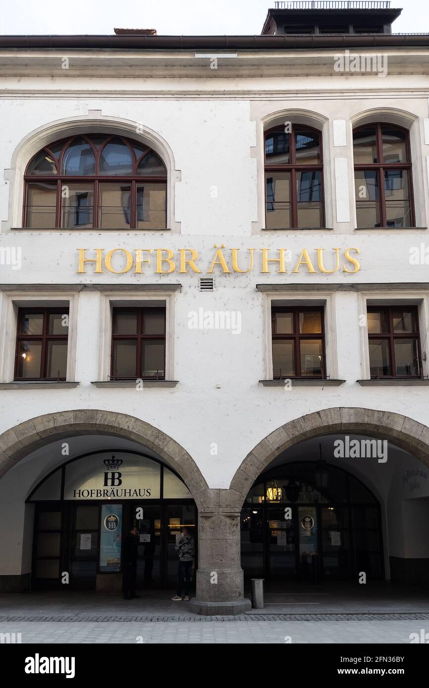 Das berühmte Hofbräuhaus in München Stockfoto