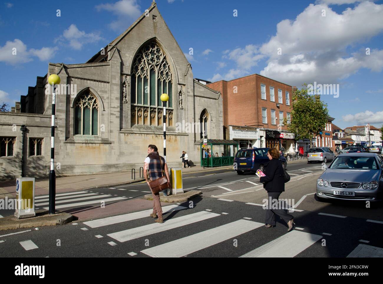 St. John's Church Epping High Street Essex Stockfoto