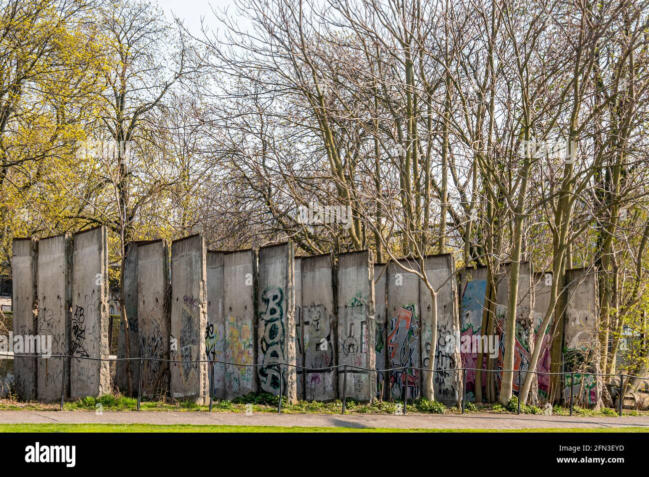 Gedenkstätte Berliner Mauer, Gedenkstätte Berliner Mauer, Deutschland Stockfoto